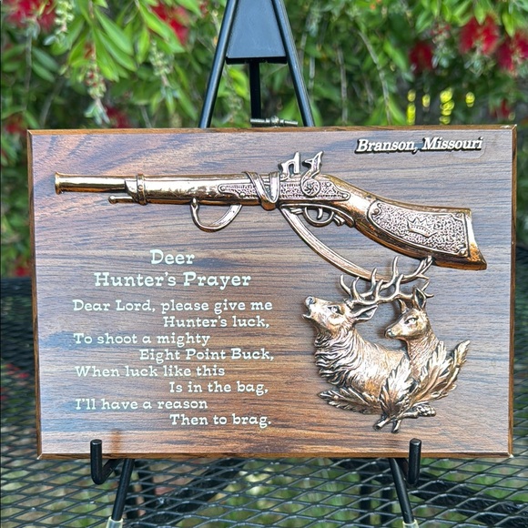 Deer Hunter's Prayer Plaque - Picture 1 of 2